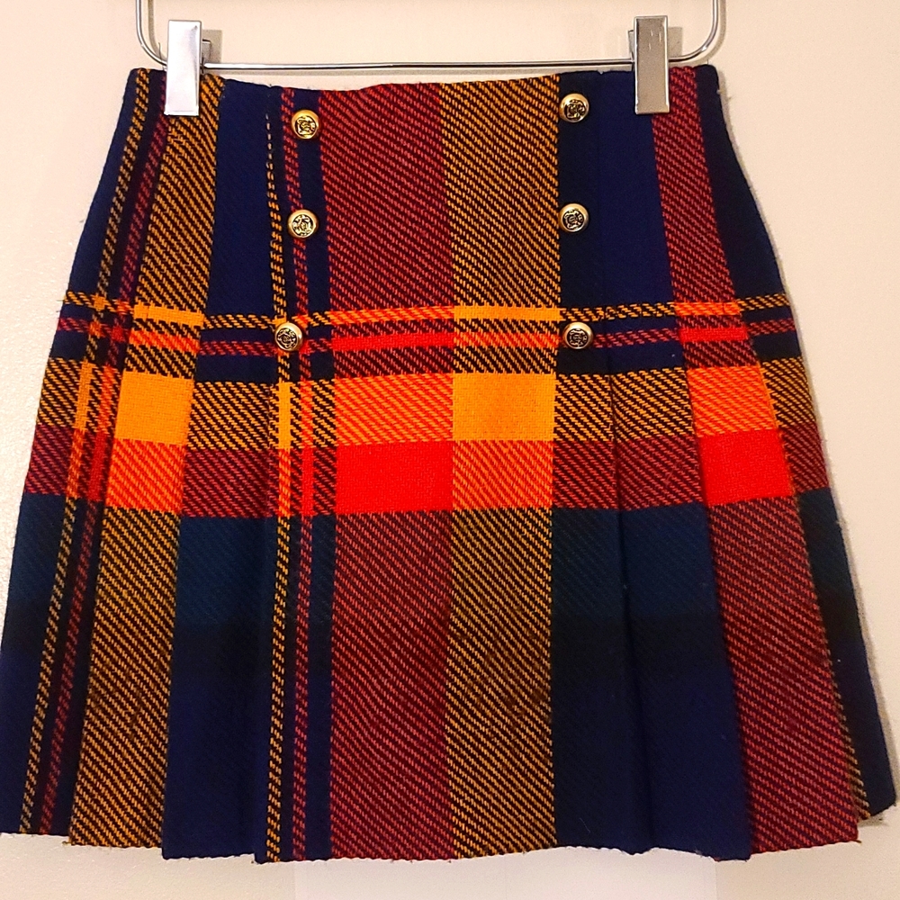 Vintage Handmade Plaid Skirt